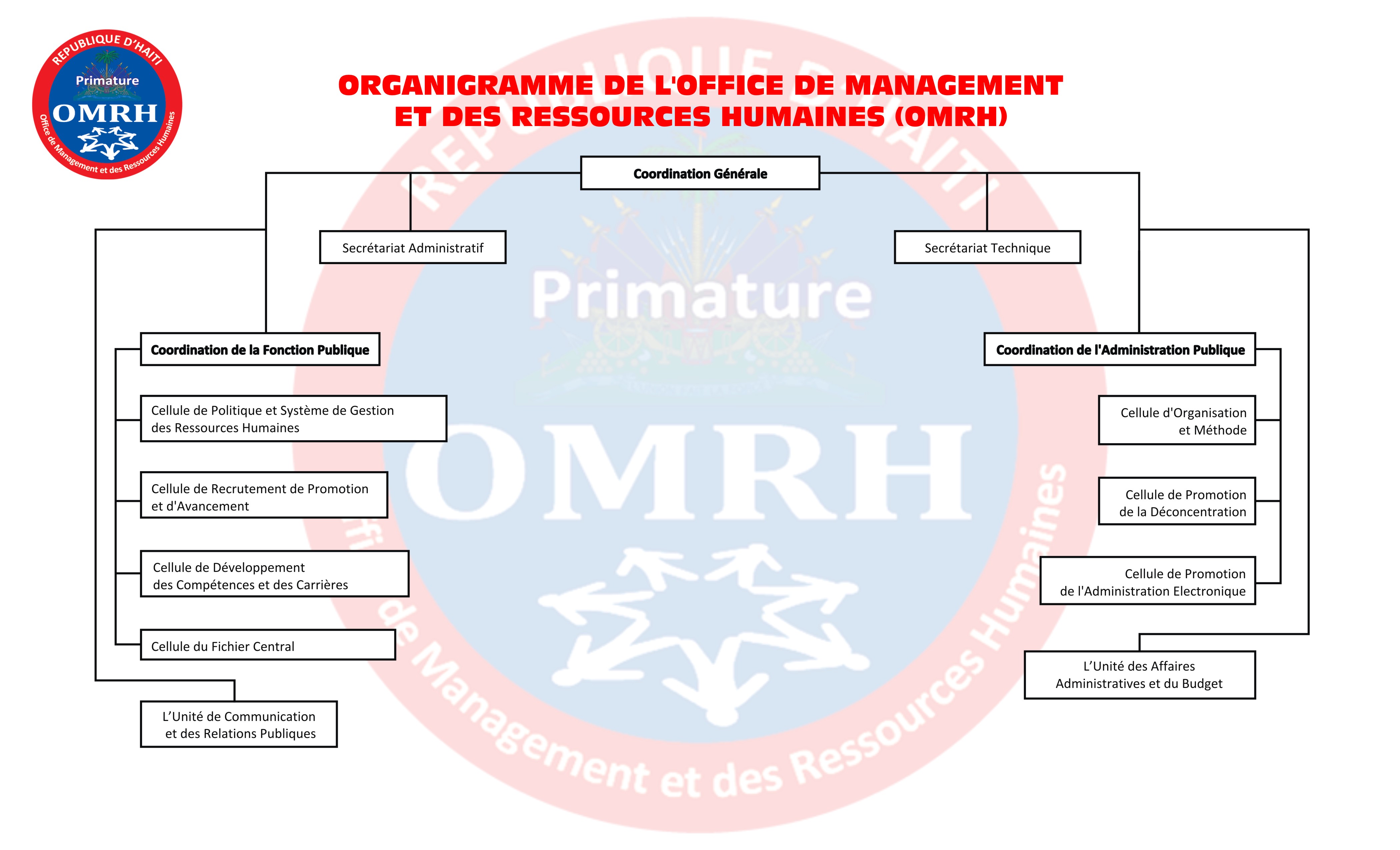 organigramme de l'OMRH